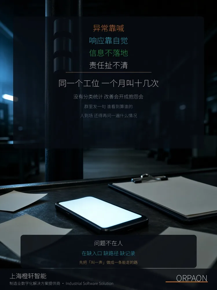 安灯系统_逐级上报与响应计时考核界面示意