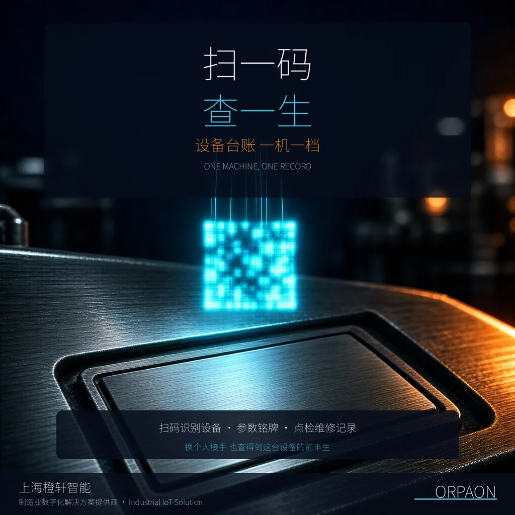 设备管理系统TPM_设备台账一机一档与扫码识别示意